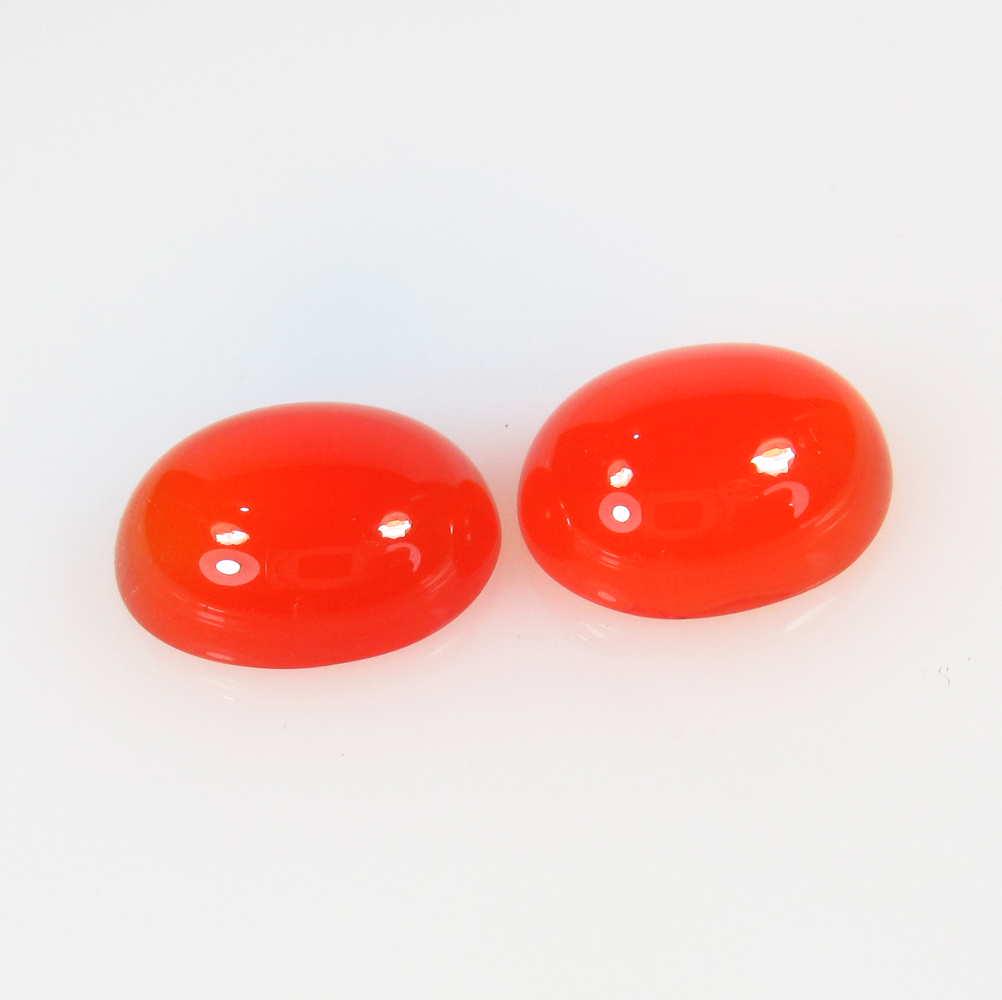 7.92 Ct Natural Orange Carnelian Oval Pair: No Reserve! Title: 7.92 Ct Natural Orange Carnelian Oval Pair Stone Clarity: Semi-Transparent Gemstone: Natural Carnelian Carat Weights: 7.92 Size/Dimensions: 12.00 x 10.00 x 9.40 mm / 2 PC's Excellen