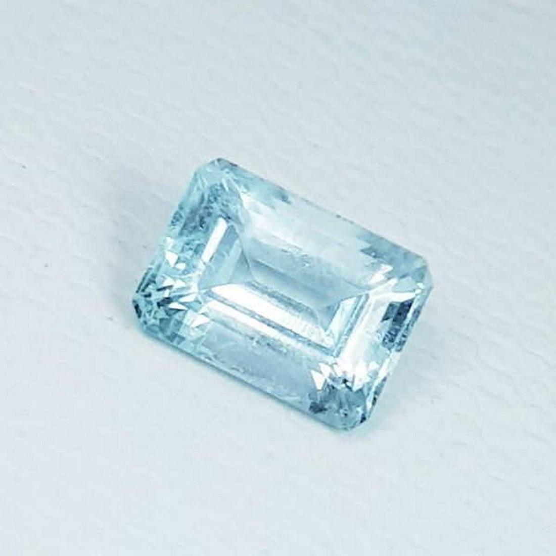 1.01 ct Natural Aquamarine Emerald Cut (1 of 5)