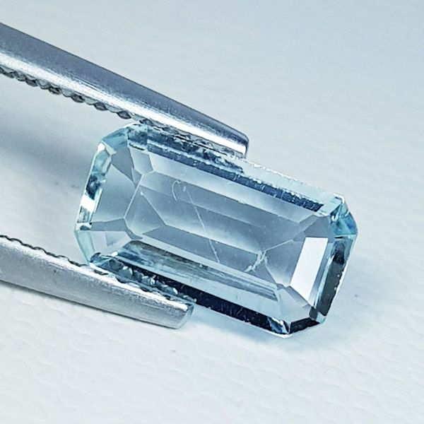 1.10 ct Natural Aquamarine Emerald Cut (1 of 5)