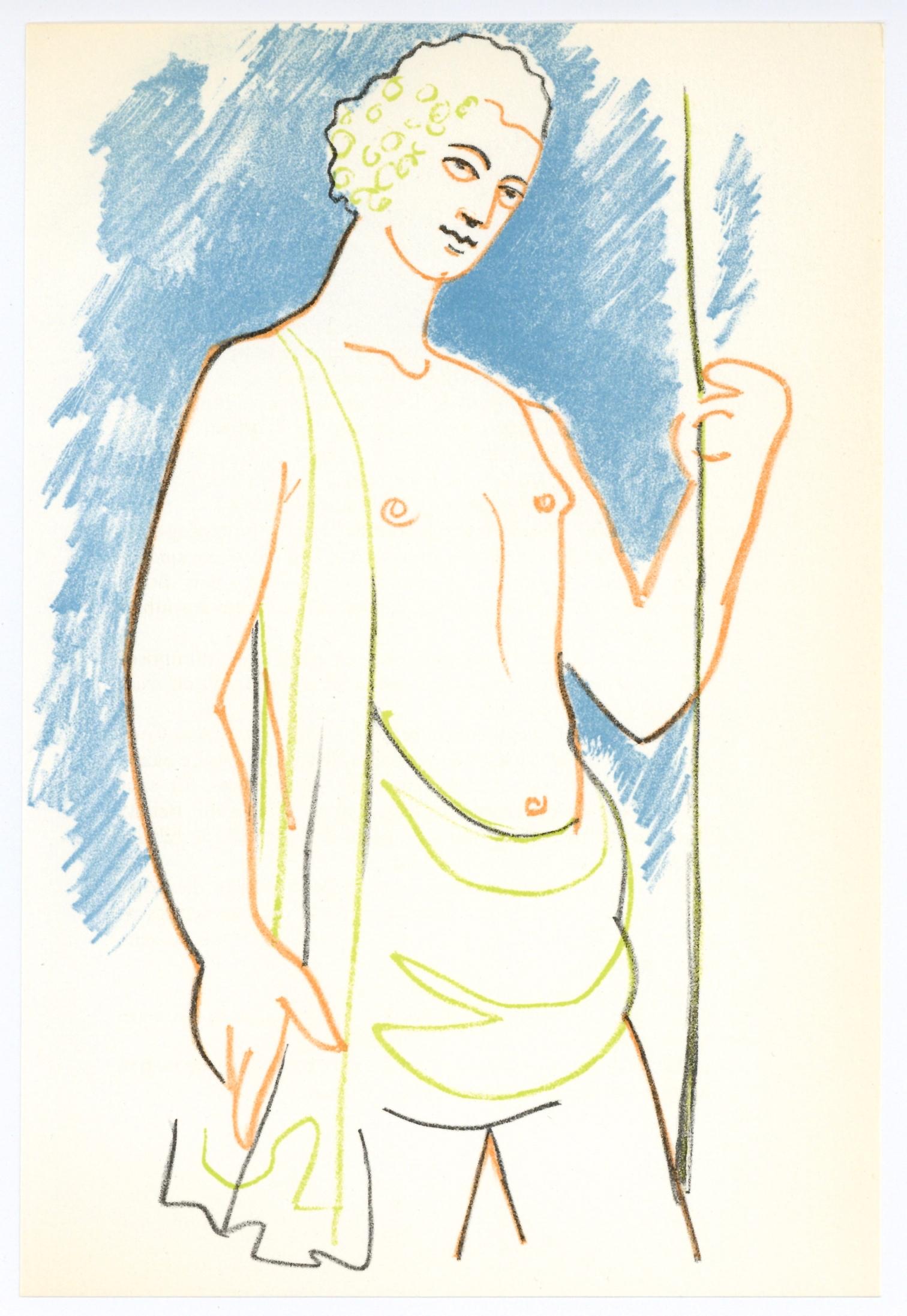 Jean Cocteau original lithograph | Bacchus (1 of 1)