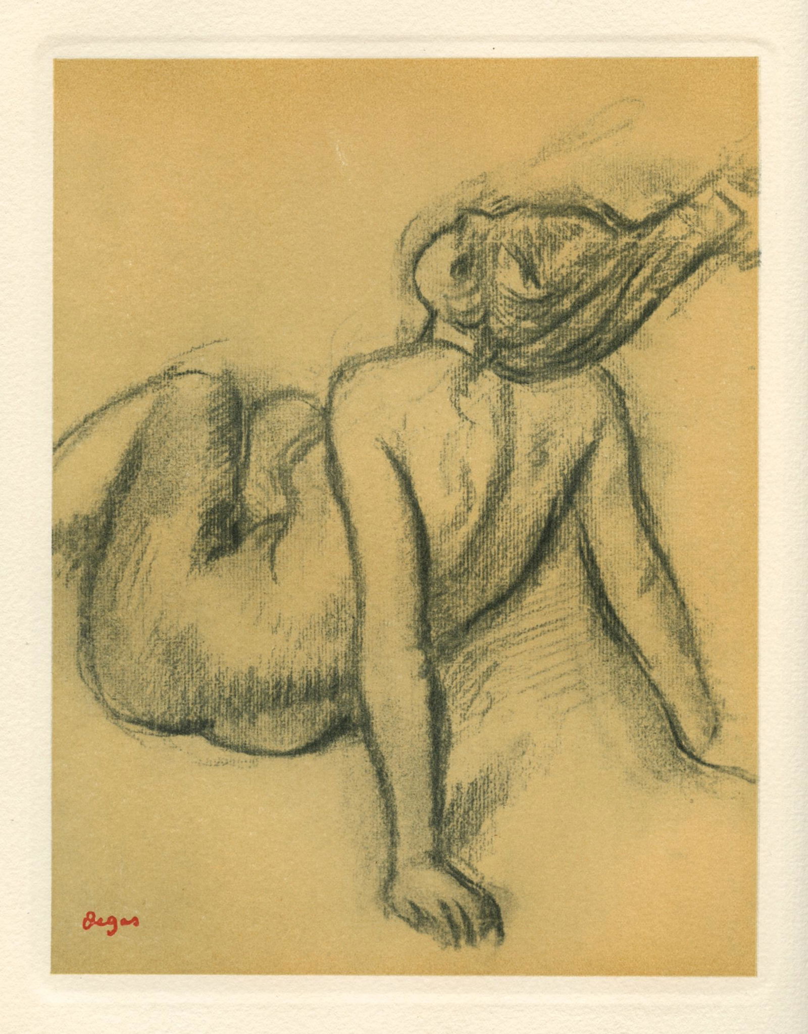 Edgar Degas "Etude pour une pastel Coiffure" (1 of 1)