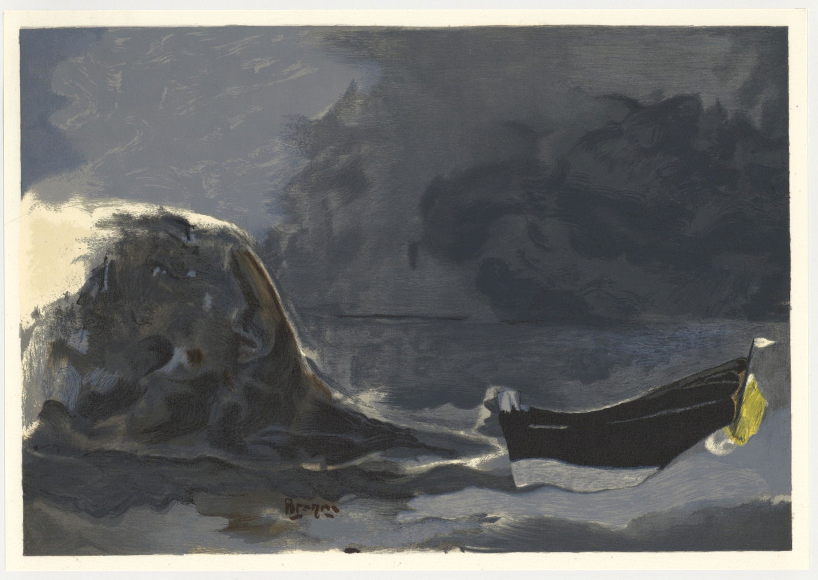 Georges Braque lithograph "Marine noire" (1 of 1)