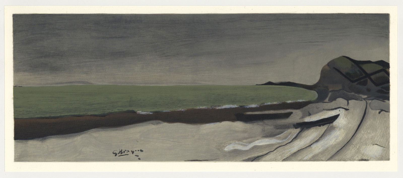Georges Braque lithograph "Bord de mer" (1 of 1)