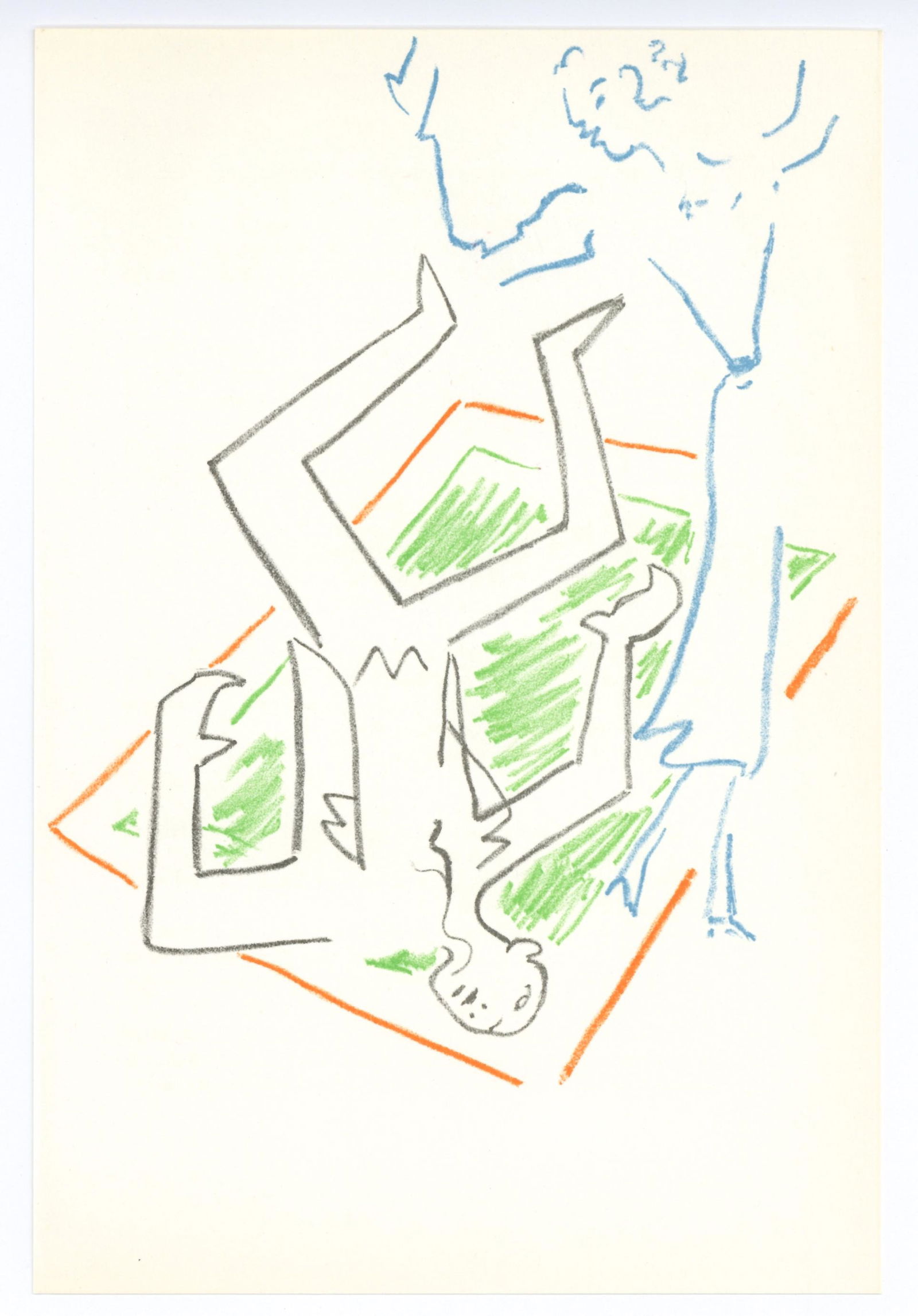 Jean Cocteau original lithograph | La Machine a Ecrire (1 of 1)