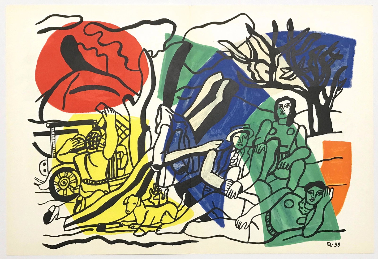Fernand Leger lithograph "La partie de campagne" (1 of 1)