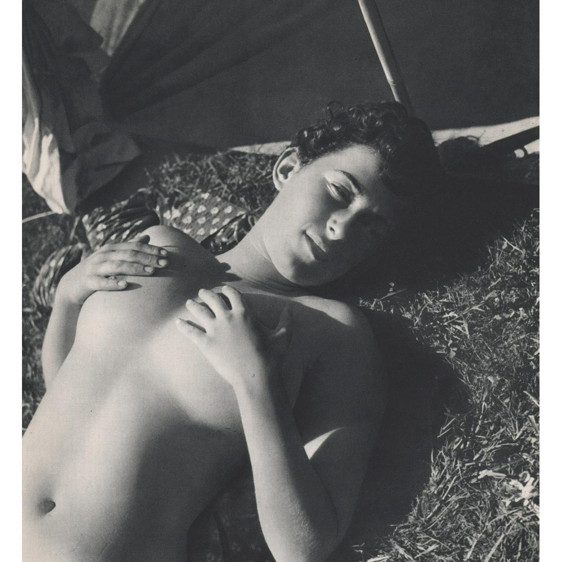 PIERRE BOUCHER - Nude: Artist: PIERRE BOUCHER Print Title: Nude Medium: Sheet-fed Gravure Printing Date: 1950's Printed in France Image size approx. 9.25 x 8.5 inches Pierre Boucher (1908-2000) was a French photographer who