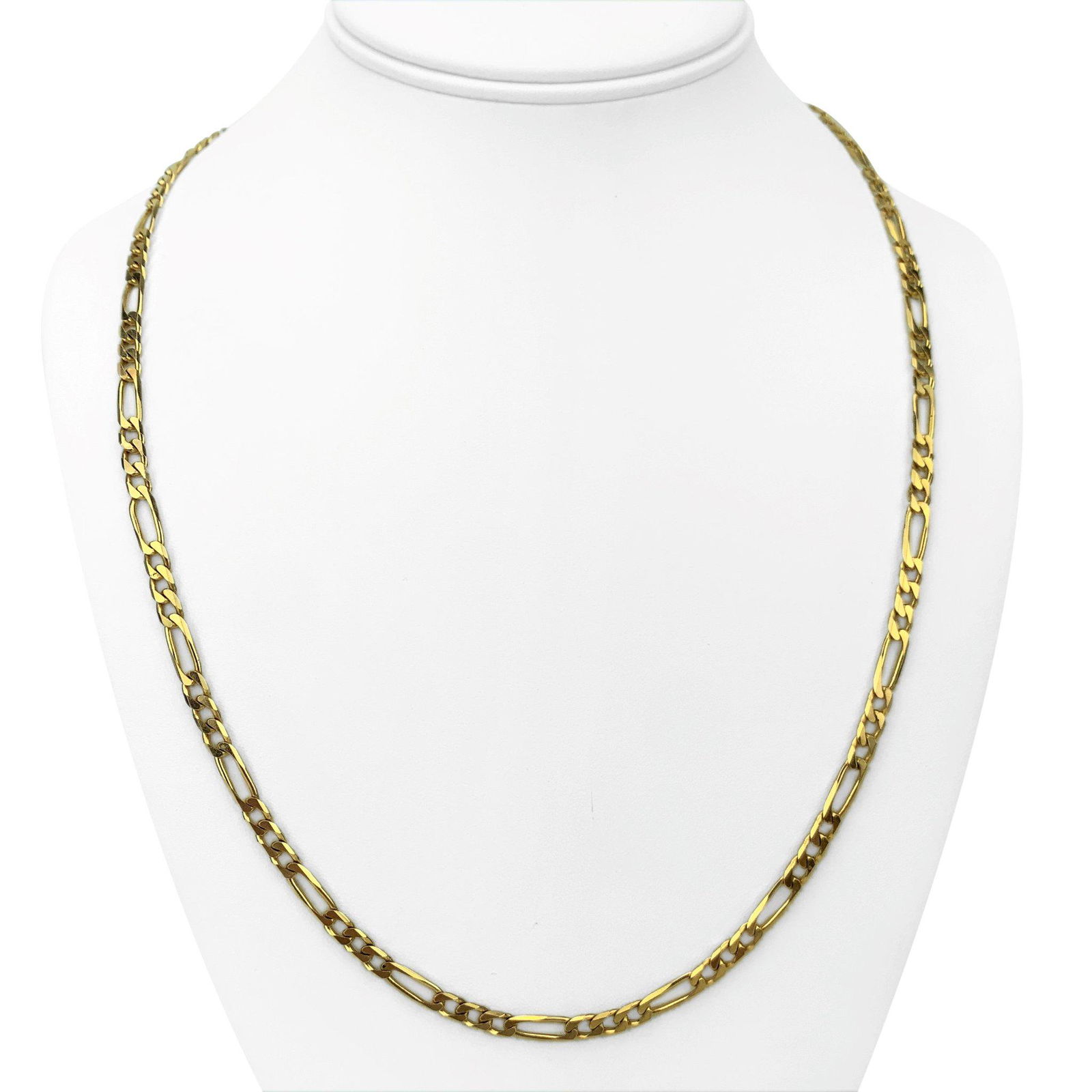 14k Yellow Gold 25g Solid 4mm Figaro Link Chain (1 of 8)