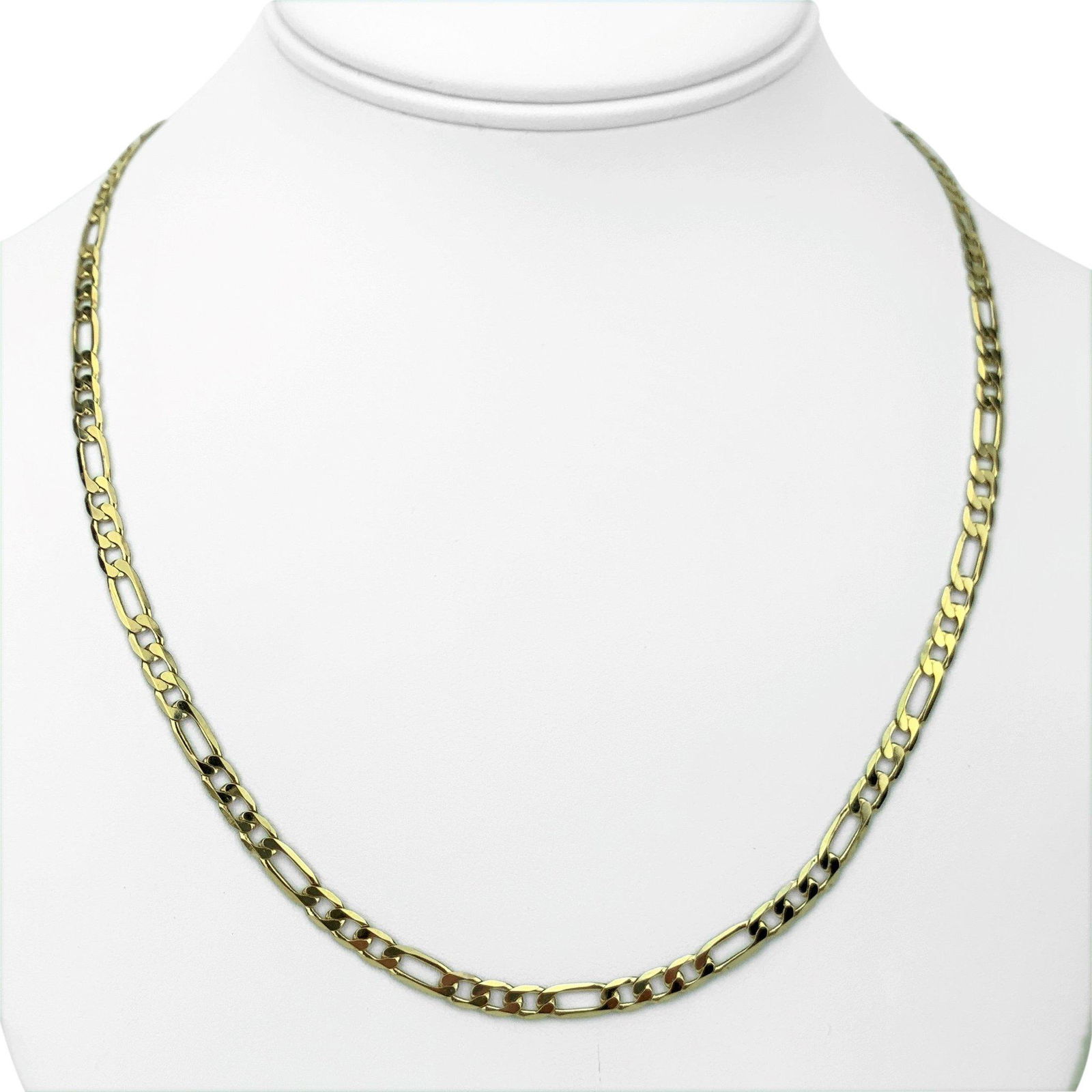 14k Yellow Gold 11.8g Solid 4mm Figaro Link Chain (1 of 7)
