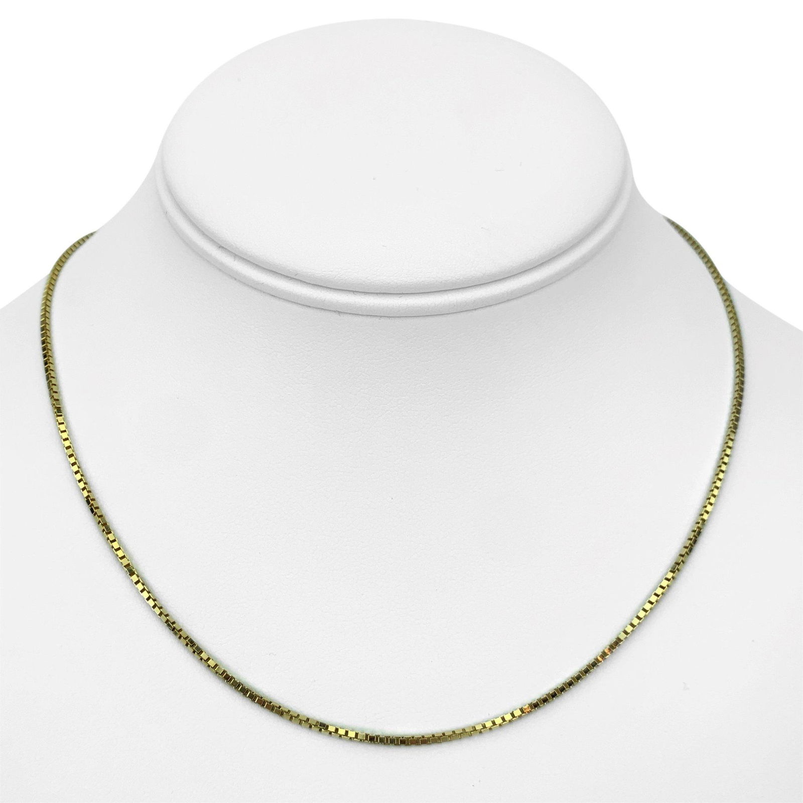 14k Yellow Gold 5.3g Solid 1.5mm Box Link Chain (1 of 8)