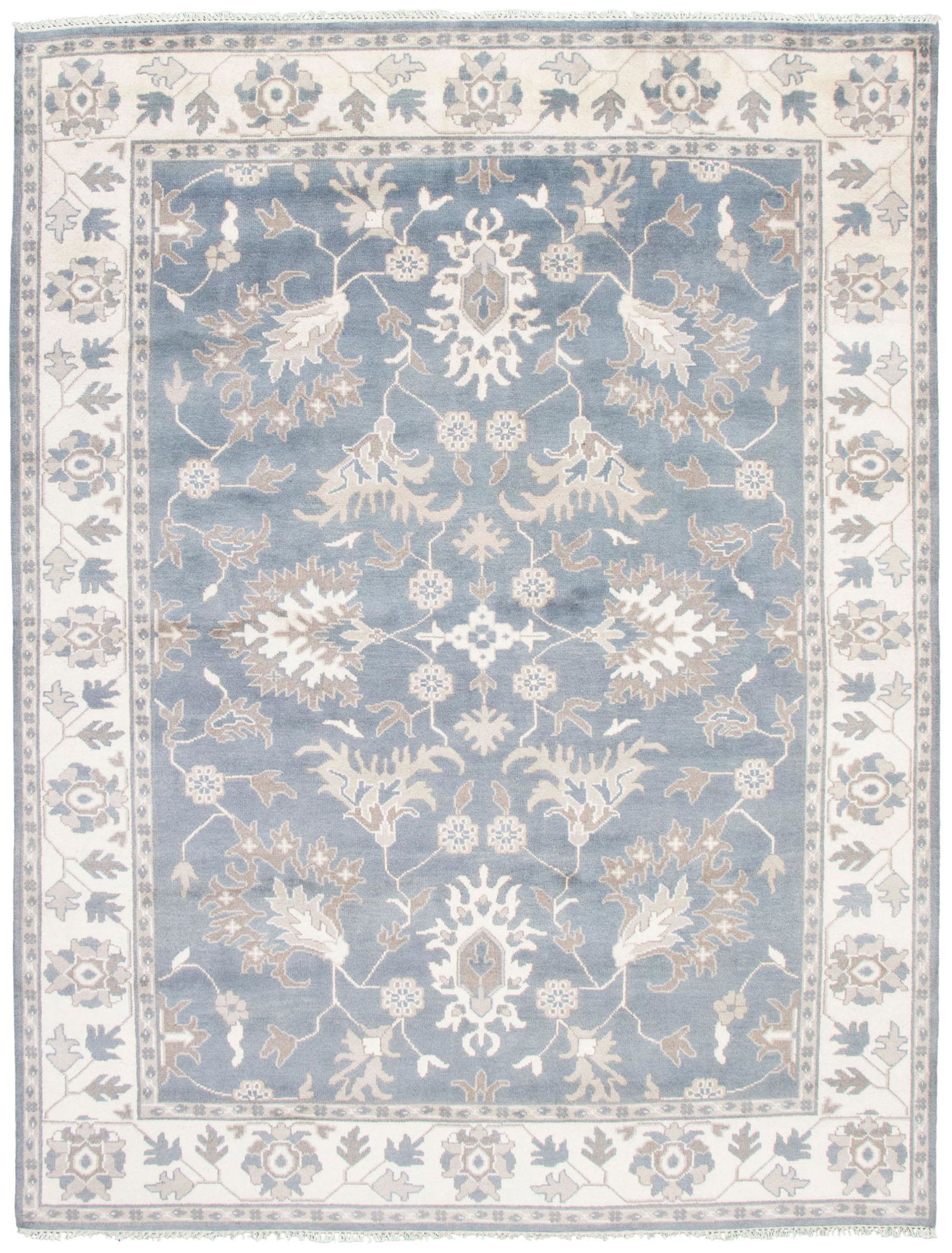 Royal Ushak Light Denim Blue Rug 8'7" x 11'3" (1 of 8)