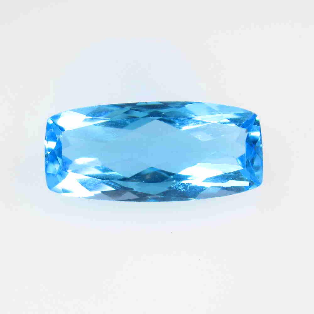 10.88 Ctw Natural Blue Topaz Cushion Cut (1 of 2)