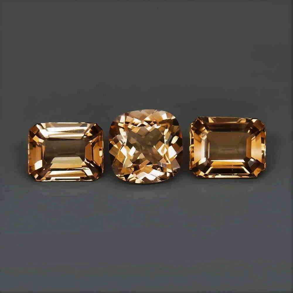 13,70 ct Natural Imperial Topaz 3Pcs-13,70 ct (1 of 2)