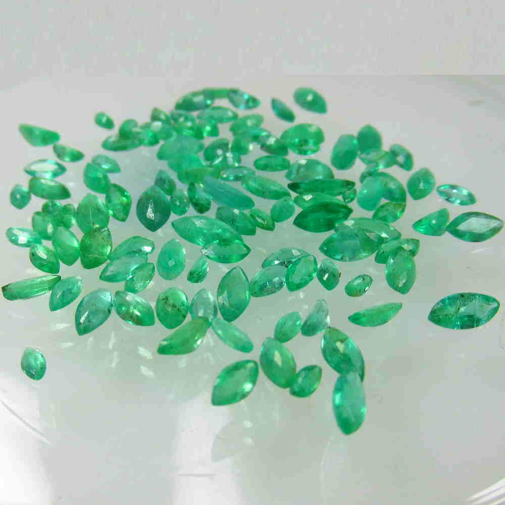 15.10 Ct Natural 104 Zambian Emerald Marquise Lot (1 of 2)