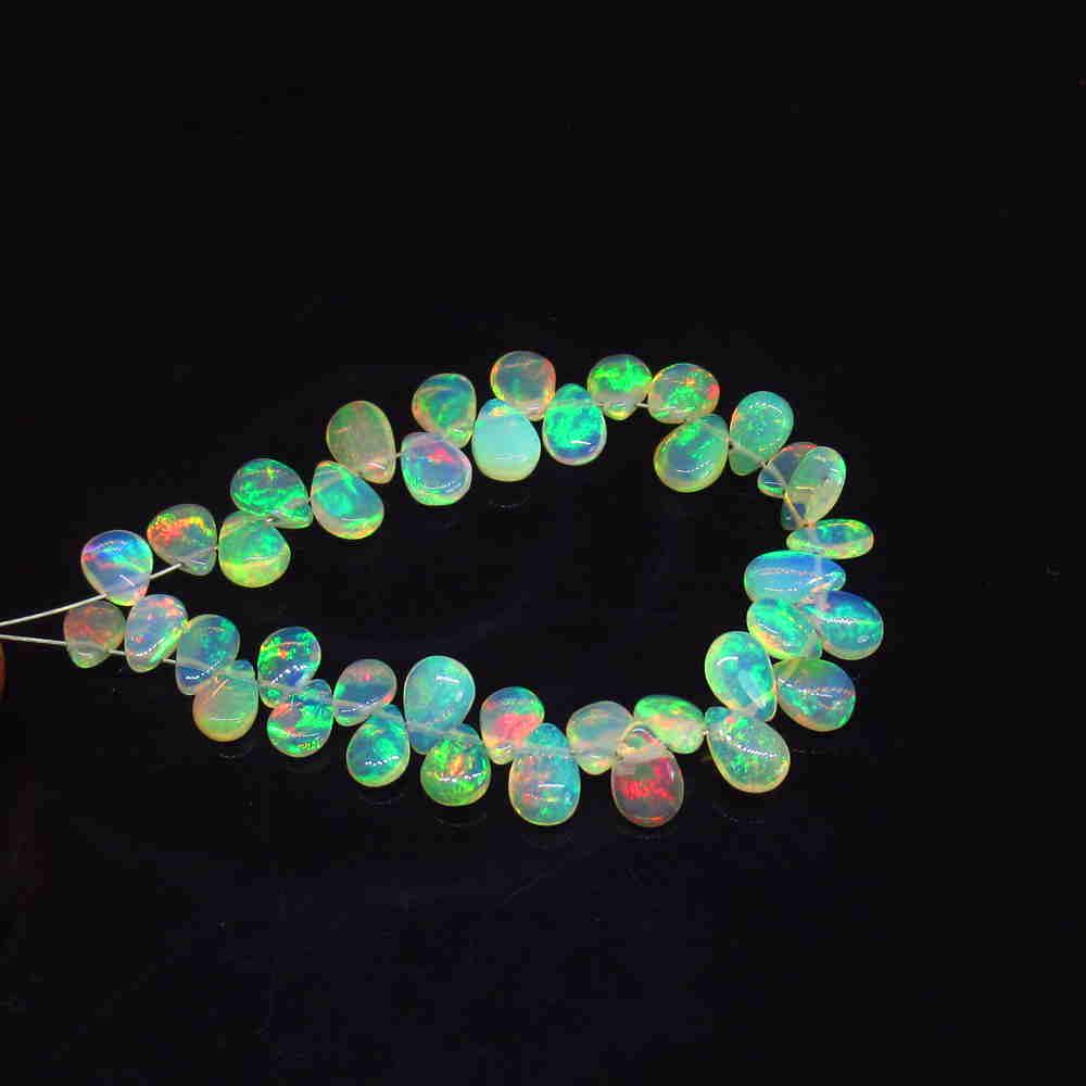 16.24 Ct Natural 39 Drilled Multi-Color Fire Pear Opal (1 of 3)