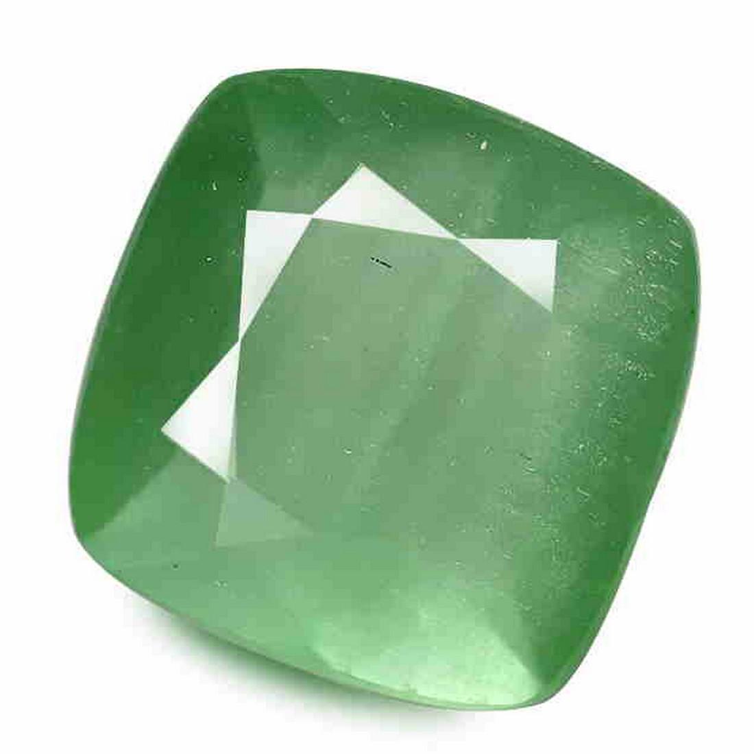 1.30 CT NATURAL ZAMBIAN EMERALD CUSHION CUT GOOD LUSTER (1 of 1)