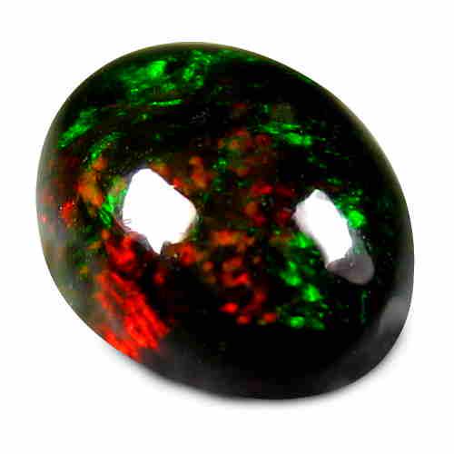 1.40 cts STUNNING FIRE SOLID BLACK Opal RAINBOW Play of: Title: "1.40 cts STUNNING FIRE SOLID BLACK Opal RAINBOW Play of Color Oval OP027" Carat Weight: 1.4 Dimensions: 8.80x6.90x4.10MM Additional Information: HEATED ETHIOPIAN ORIGIN Reserve: $20.00 Shippin
