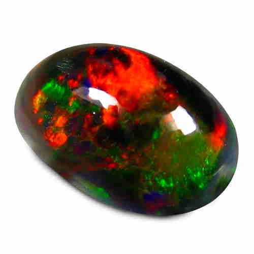 1.50 cts STUNNING FIRE SOLID BLACK Opal RAINBOW Play of: Title: 1.50 cts STUNNING FIRE SOLID BLACK Opal RAINBOW Play of Color OP054 Carat Weight: 1.5 Dimensions: 9.80x6.80x4.40MM Additional Information: HEATED ETHIOPIAN ORIGIN Reserve: $20.00 Shipping: Do