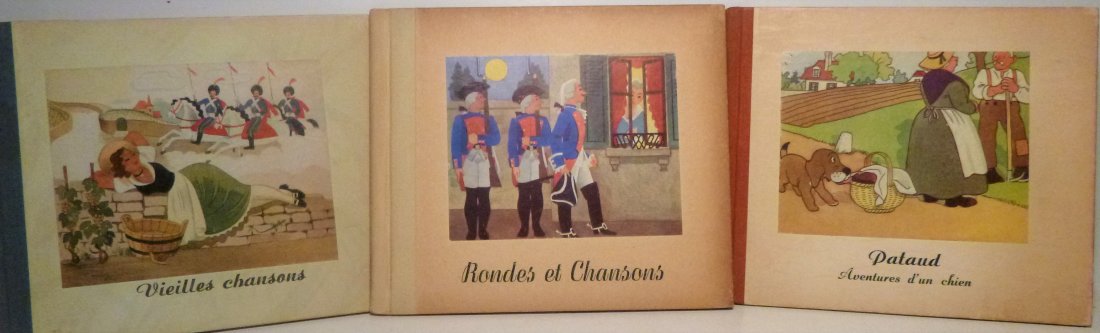 Rondes et Chansons, Veilles Chansons, and Pataud: Title: Rondes et Chansons, Veilles Chansons, and Pataud Aventures d'un Chien - Pierre Vidoudez Author: Pierre Vidoudez Date: 1945 Publisher: Editions Novos S.A. Edition: First Edition Additional Infor