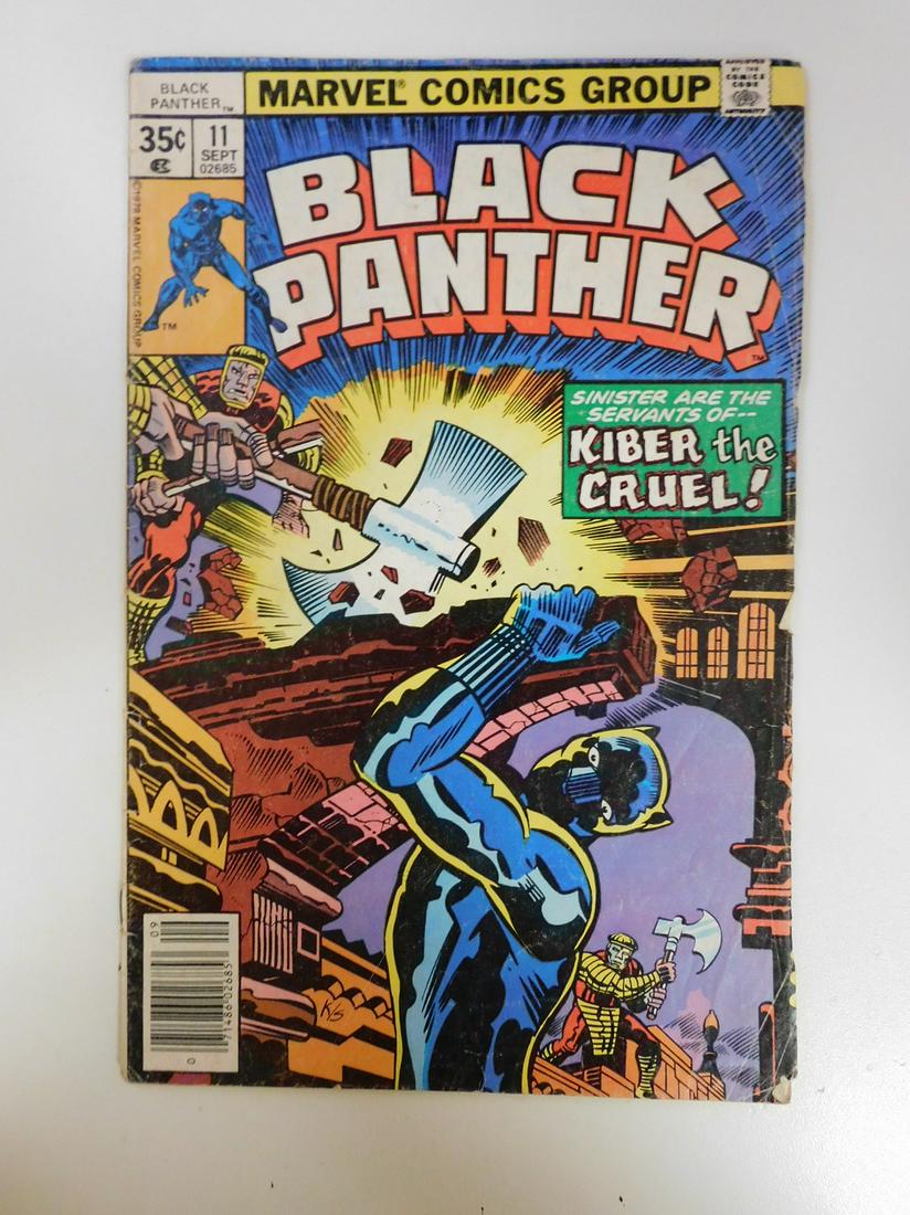 Black Panther #11: No Reserve! Black Panther #11. VG- Shipping: Individual Comics: Flat-rate of $9.99 (1-8 comics) or $19.99 (9+ comics) to anywhere within the contiguous U.S. International: Foreign shipping rates are d
