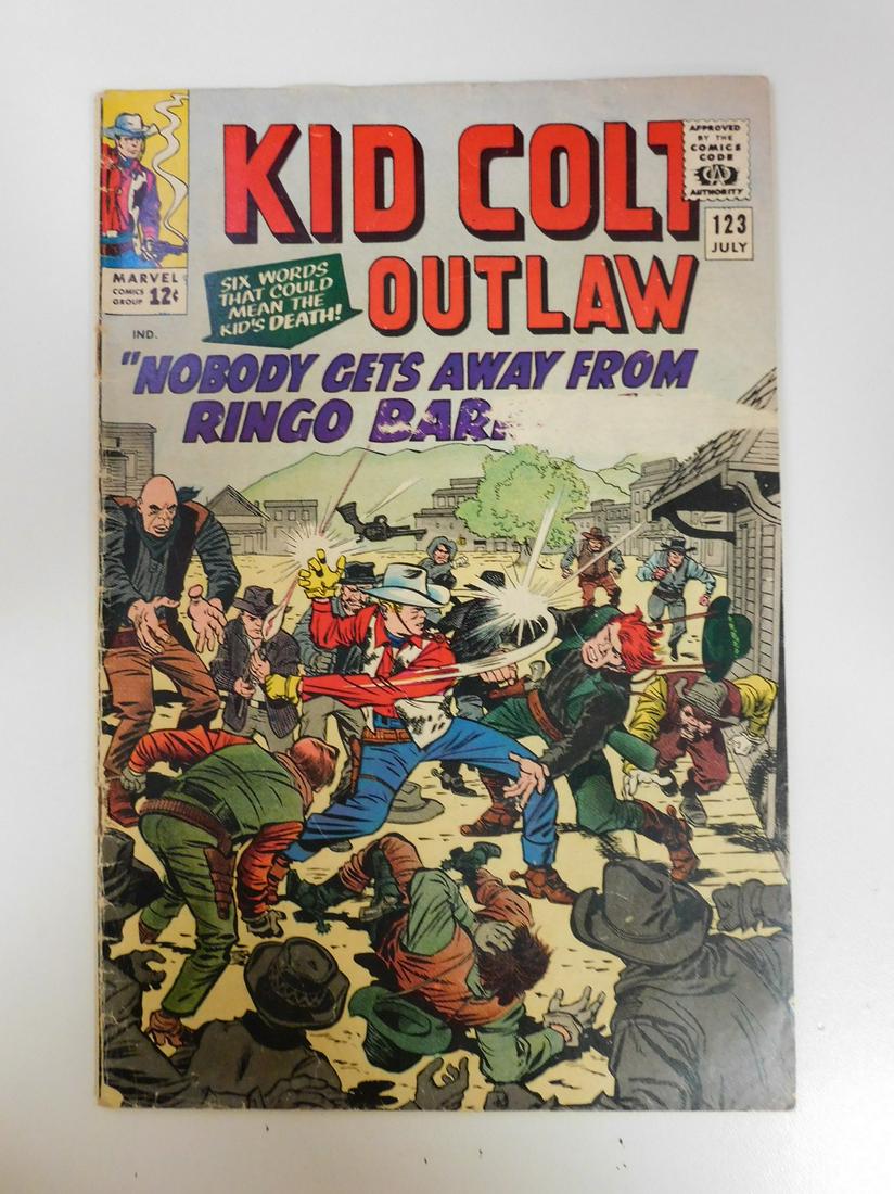 Kid Colt Outlaw #123: No Reserve! Kid Colt Outlaw #123. FR/GD Coupon Cut Shipping: Individual Comics: Flat-rate of $9.99 (1-8 comics) or $19.99 (9+ comics) to anywhere within the contiguous U.S. International: Foreign ship