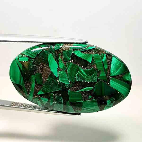 33.12 ct Natural Copper Malachite (1 of 5)