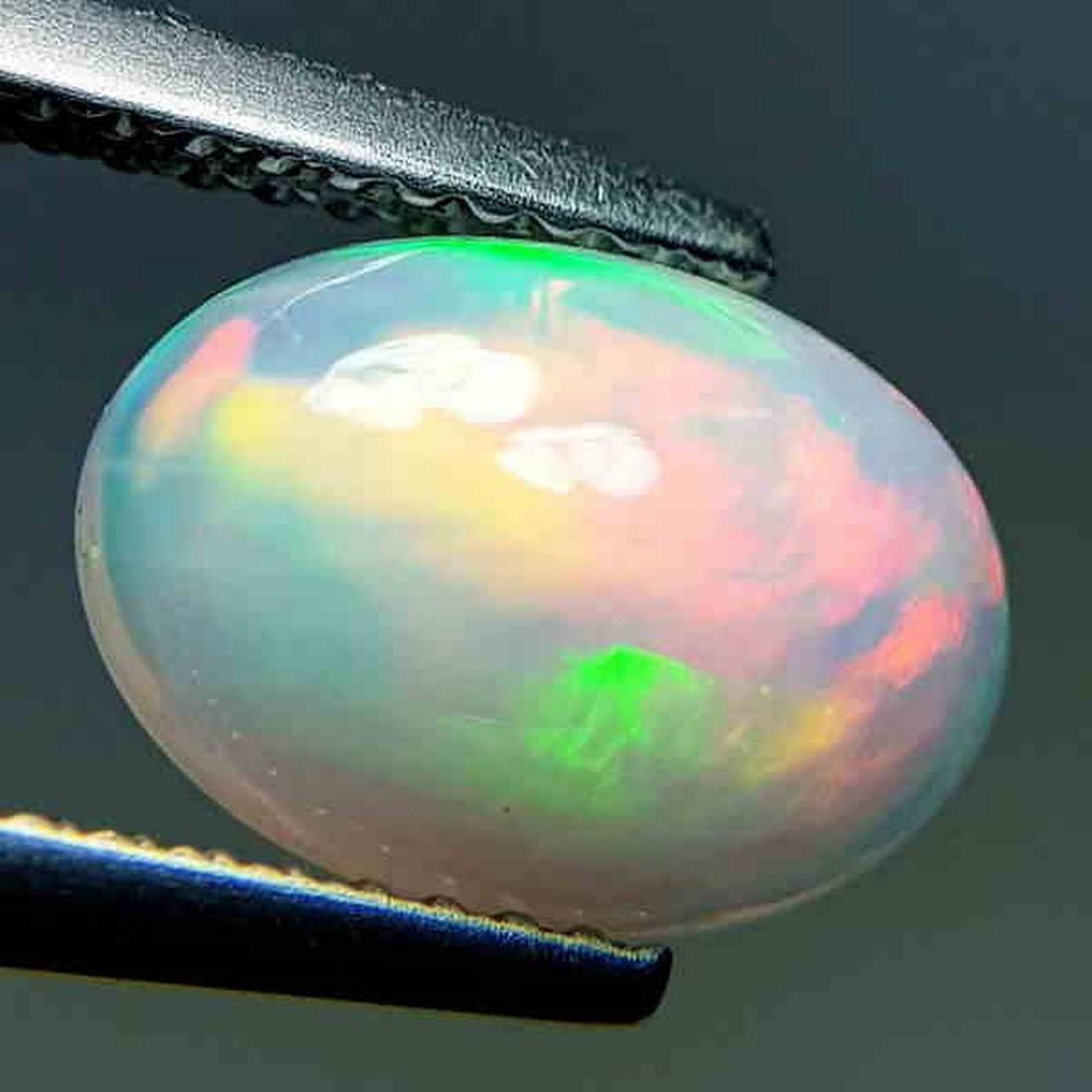 Natural Fire Opal Oval Cabochon 1.82 ct (1 of 5)