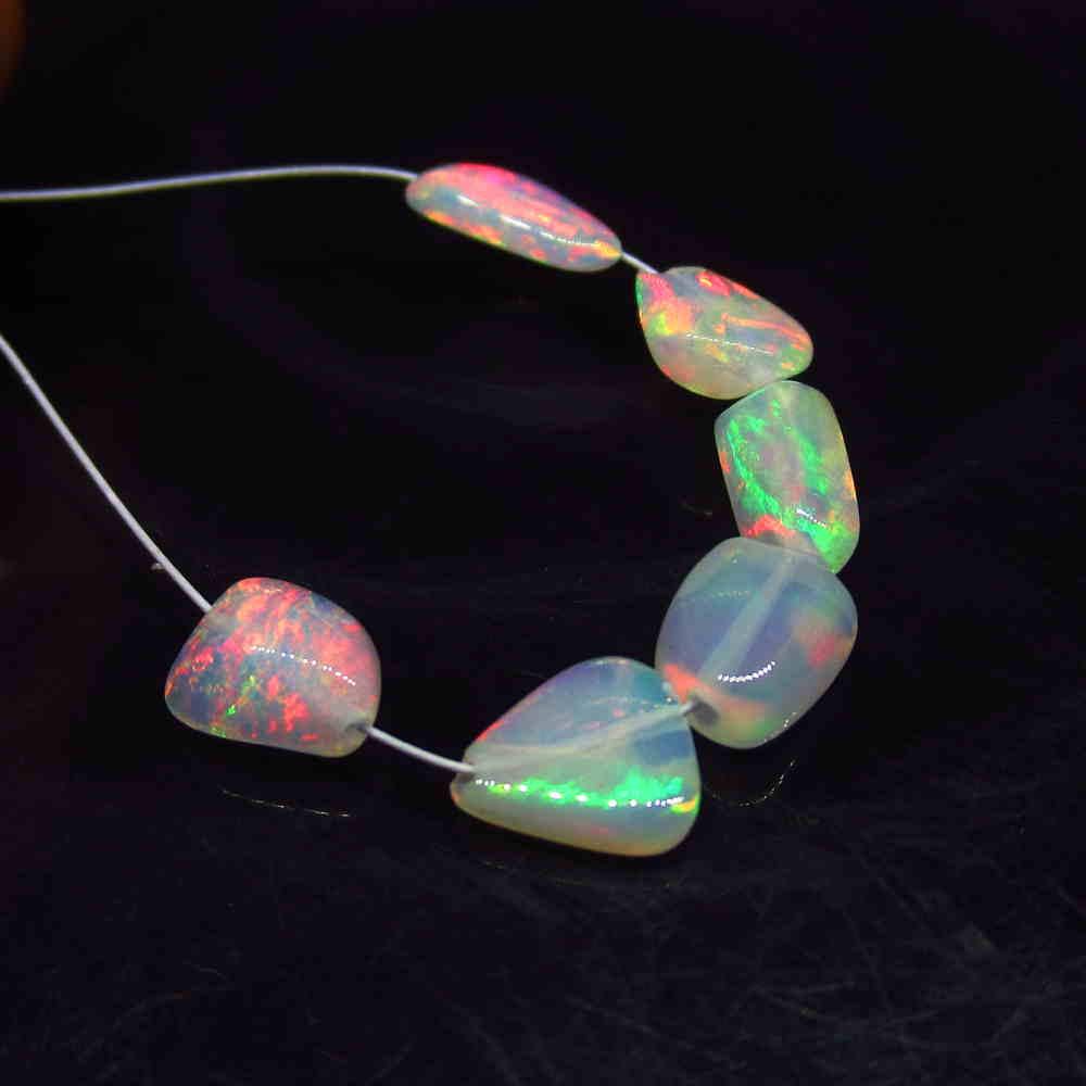 2.34 Ct Natural 6 Drilled Multi-Color Fire Opal (1 of 2)