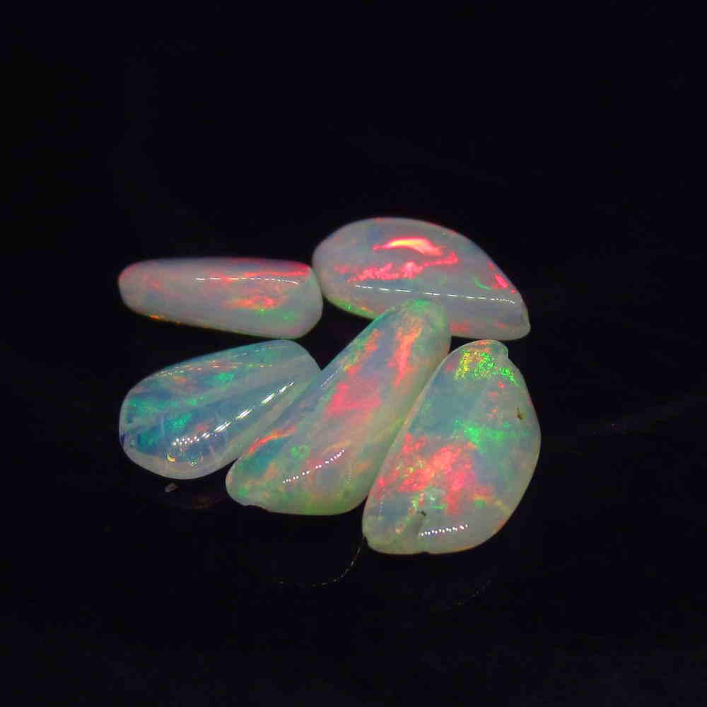 2.31 Ct Natural 5 Drilled Multi-Color Fire Opal (1 of 2)