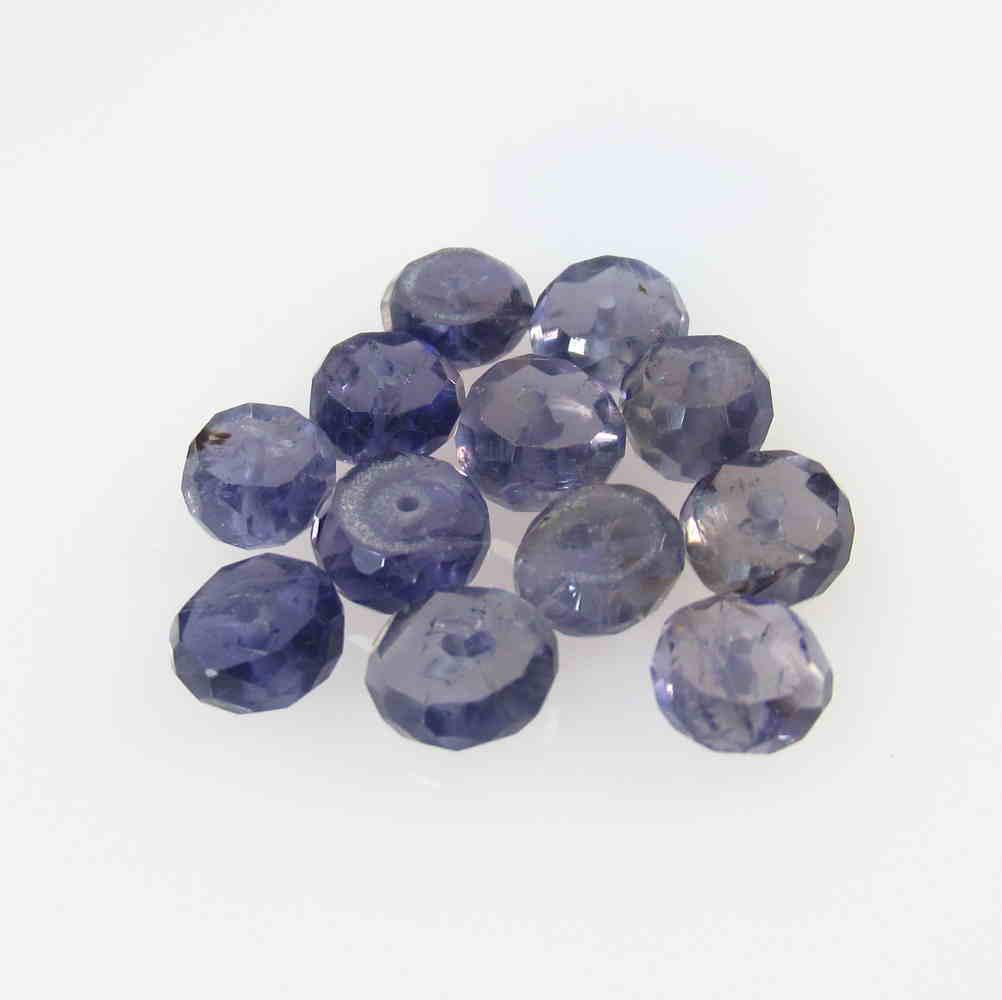11.73 Ct Natural 12 Drilled Iolite Round Beads: No Reserve! Title: 11.73 Ct Natural 12 Drilled Iolite Round Beads Stone Clarity: Semi-Transparent Gemstone: Natural Iolite Beads Carat Weight: 11.73 Size/Dimensions: 5.70 - 6.90 mm / 12 PC's Additiona