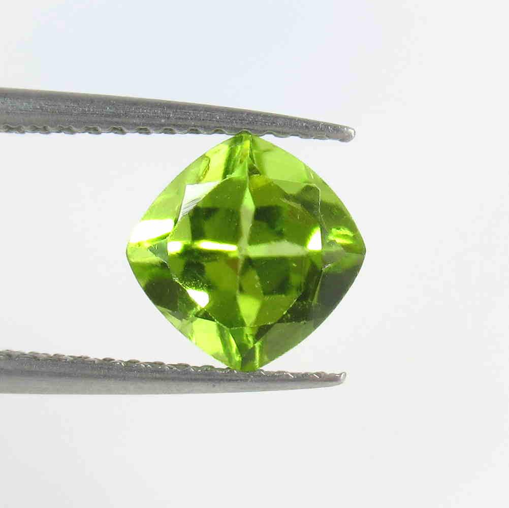 1.62 Ct Natural Pakistan Peridot Cushion Cut: No Reserve! Title: 1.62 Ct Natural Pakistan Peridot Cushion Cut Stone Clarity: VVS Gemstone: Natural Peridot Carat Weight: 1.62 Size/Dimensions: 7.00 x 7.00 x 4.40 mm Additional Information: Top Class