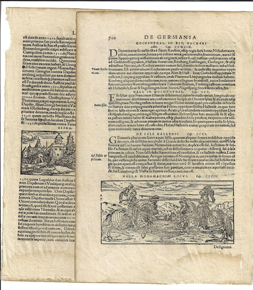 1580 Two Leaves Munster Cosmographia (1 of 1)