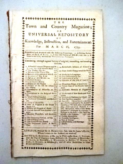 1775 Magazine American Colonies Cook's Voyages (1 of 5)
