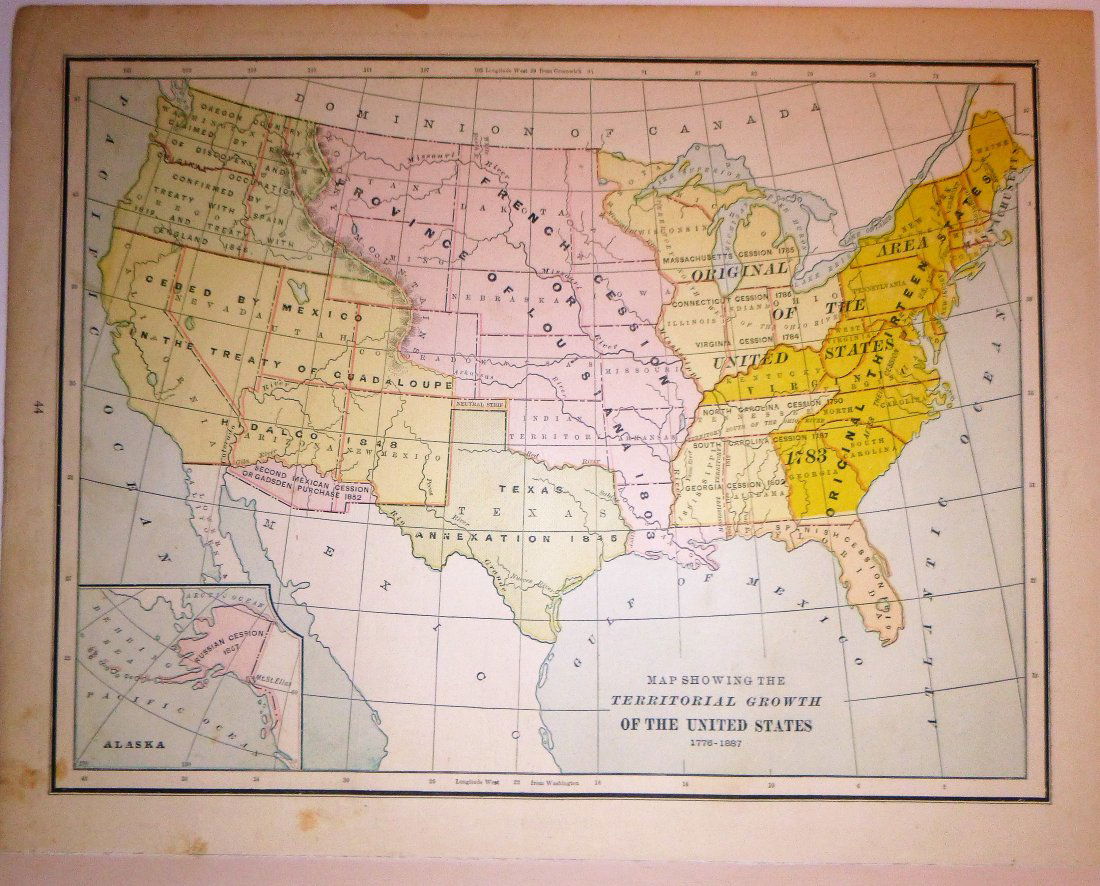 Territorial Growth of the US  1886 (1 of 3)