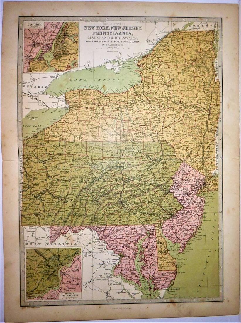 Middle Atlantic States 1873 (1 of 5)