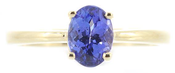 14K YELLOW GOLD TANZANITE RING (1 of 1)