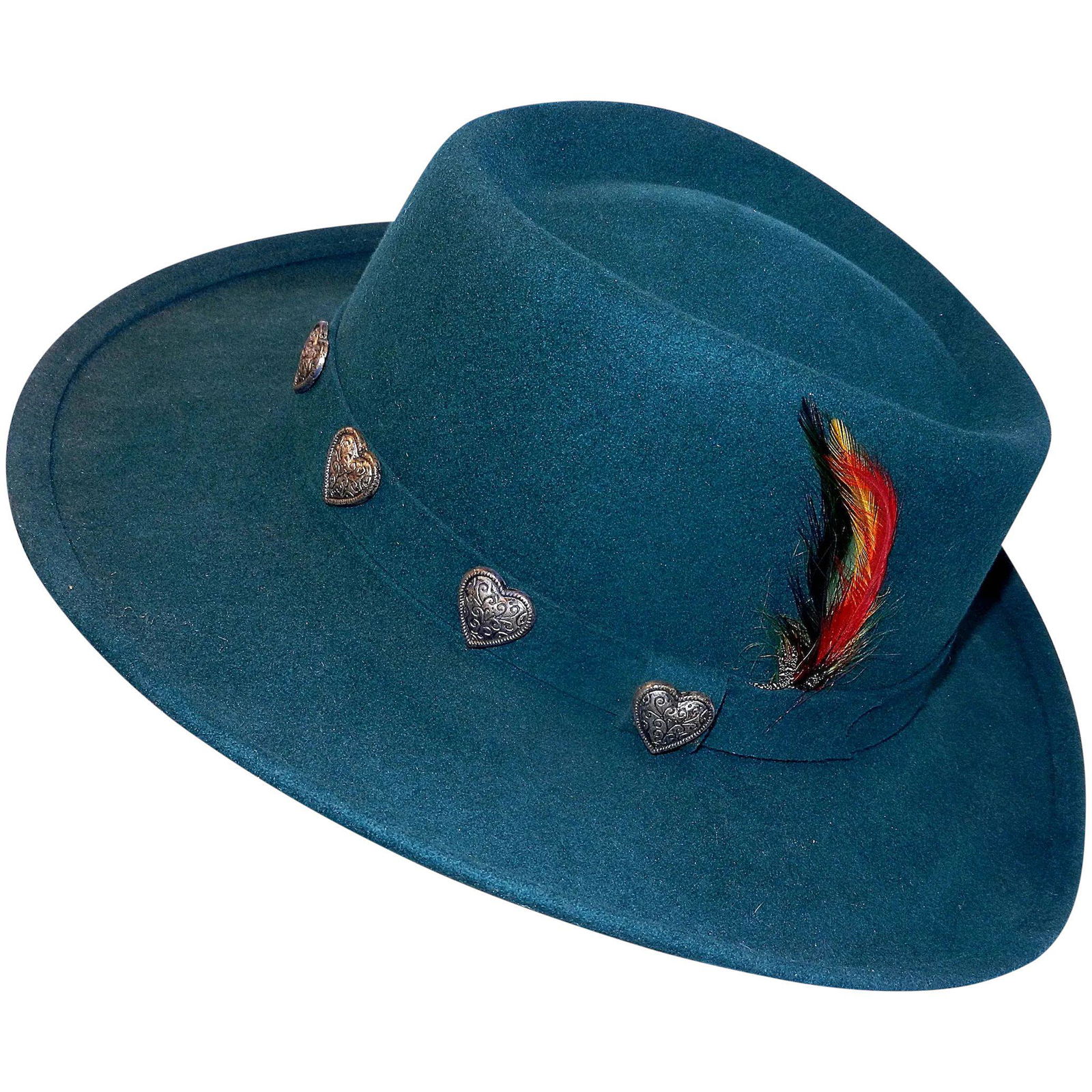 Vintage Ascot 1322 Medium Outback Hunter Green Felt (1 of 6)