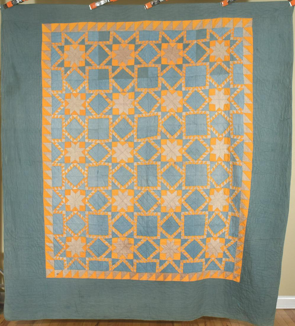 1870's Feathered Stars Quilt (1 of 9)