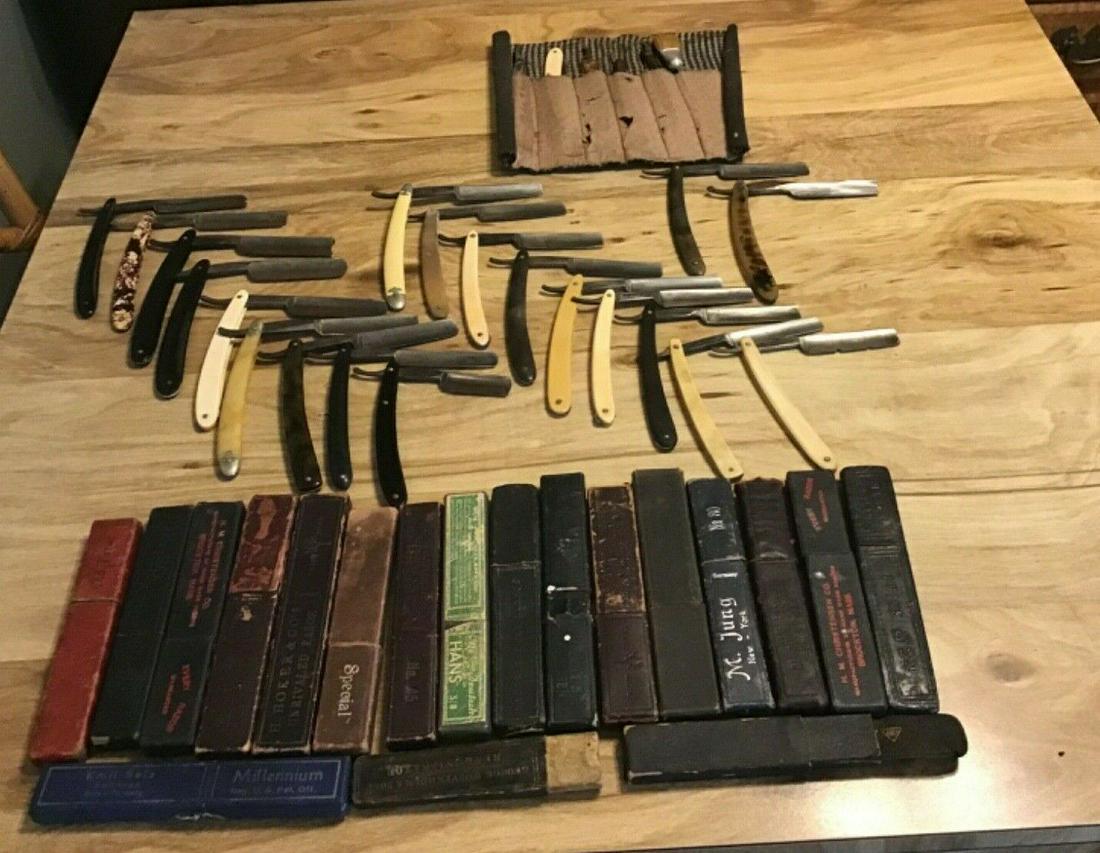 20 Plus Vintage Straight Razor 16 Different Boxes; 20 (1 of 11)