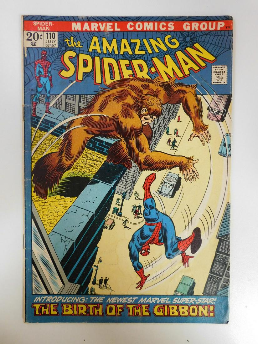 Amazing Spider-Man #110: No Reserve! Amazing Spider-Man #110. VG Shipping: Individual Comics: Flat-rate of $9.99 (1-8 comics) or $19.99 (9+ comics) to anywhere within the contiguous U.S. International: Foreign shipping rates 