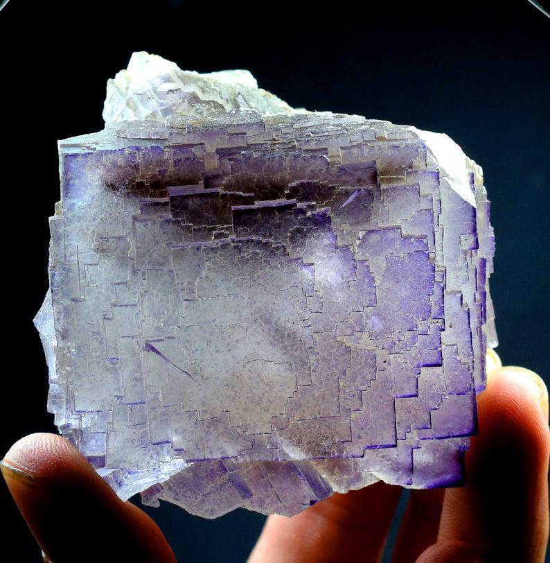 Fluorite Specimen , Natural Undamaged Steps: Materials Fluorite, Specimen more Description Fluorite Specimen , Natural Undamaged Steps Terminations Fluorite Crystal With Beautiful Phantoms From Pakistan - Crystal has unique steps terminations. C