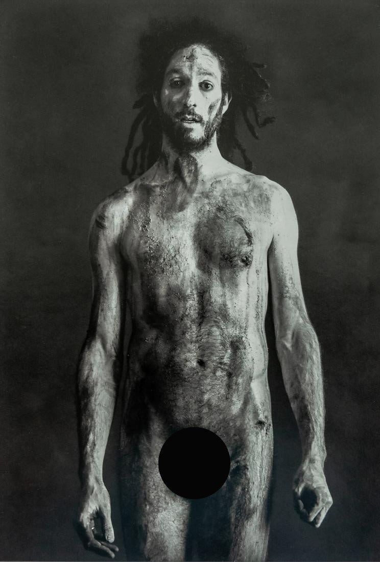 SEAN KERNAN - Nude Man Caked in Dried Mud: Artist: SEAN KERNAN Title: Nude Man Caked in Dried Mud Medium: Photo Litho, 2006, Hong Kong Dimensions: 8.75x12.4" Description: Heat Wax Mounted on 12x16" Conservation Board Artist Bio: Sean Kernan is