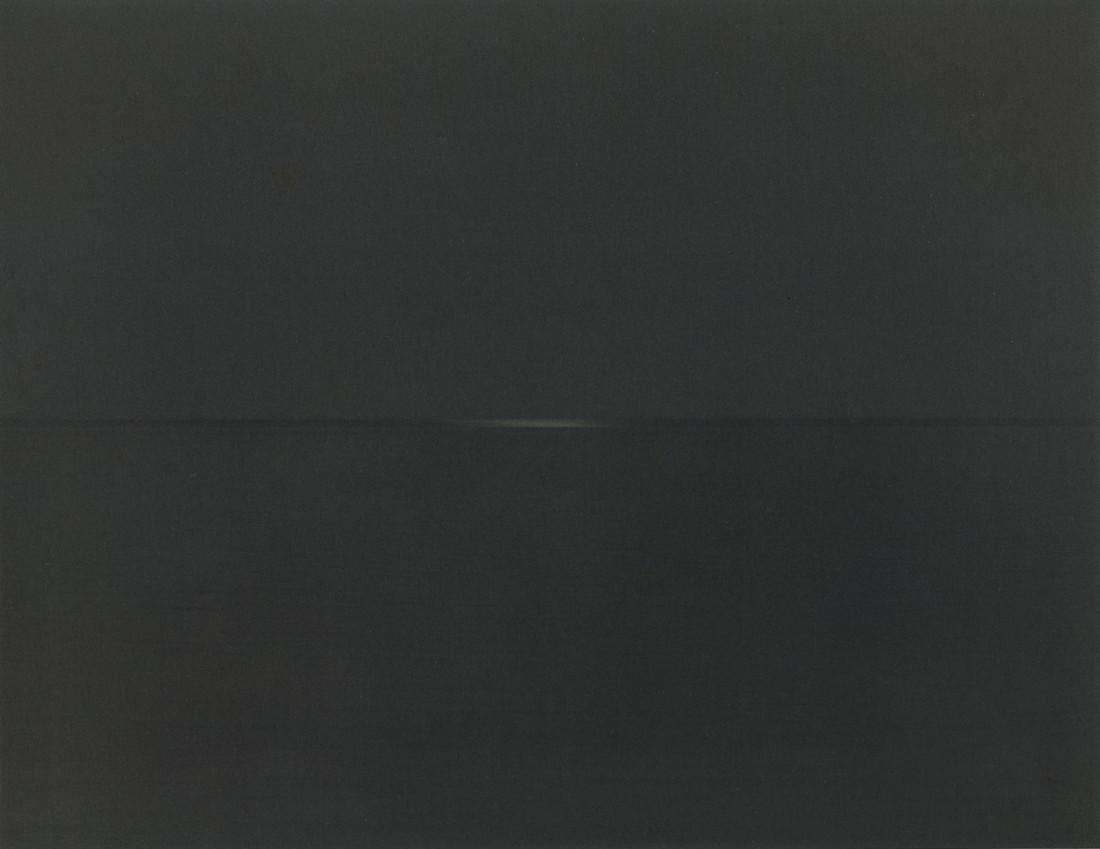 HIROSHI SUGIMOTO - Lake Superior, Cascade River, 1995: Artist: HIROSHI SUGIMOTO Title: Lake Superior, Cascade River, 1995 (Night) Medium: Photo Litho, 2005, Germany Dimensions: 8.456.5" Description: Heat Wax Mounted on 11x14" Conservation Board Artist Bio