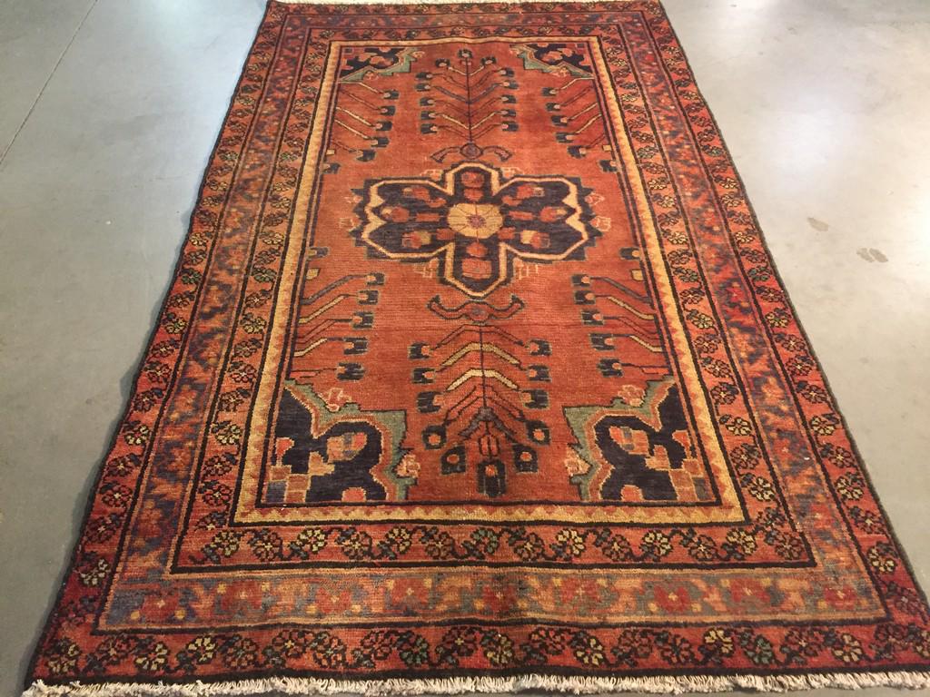 STUNNING PERSIAN VINTAGE RUG 4'.2"X7'.1" (1 of 9)