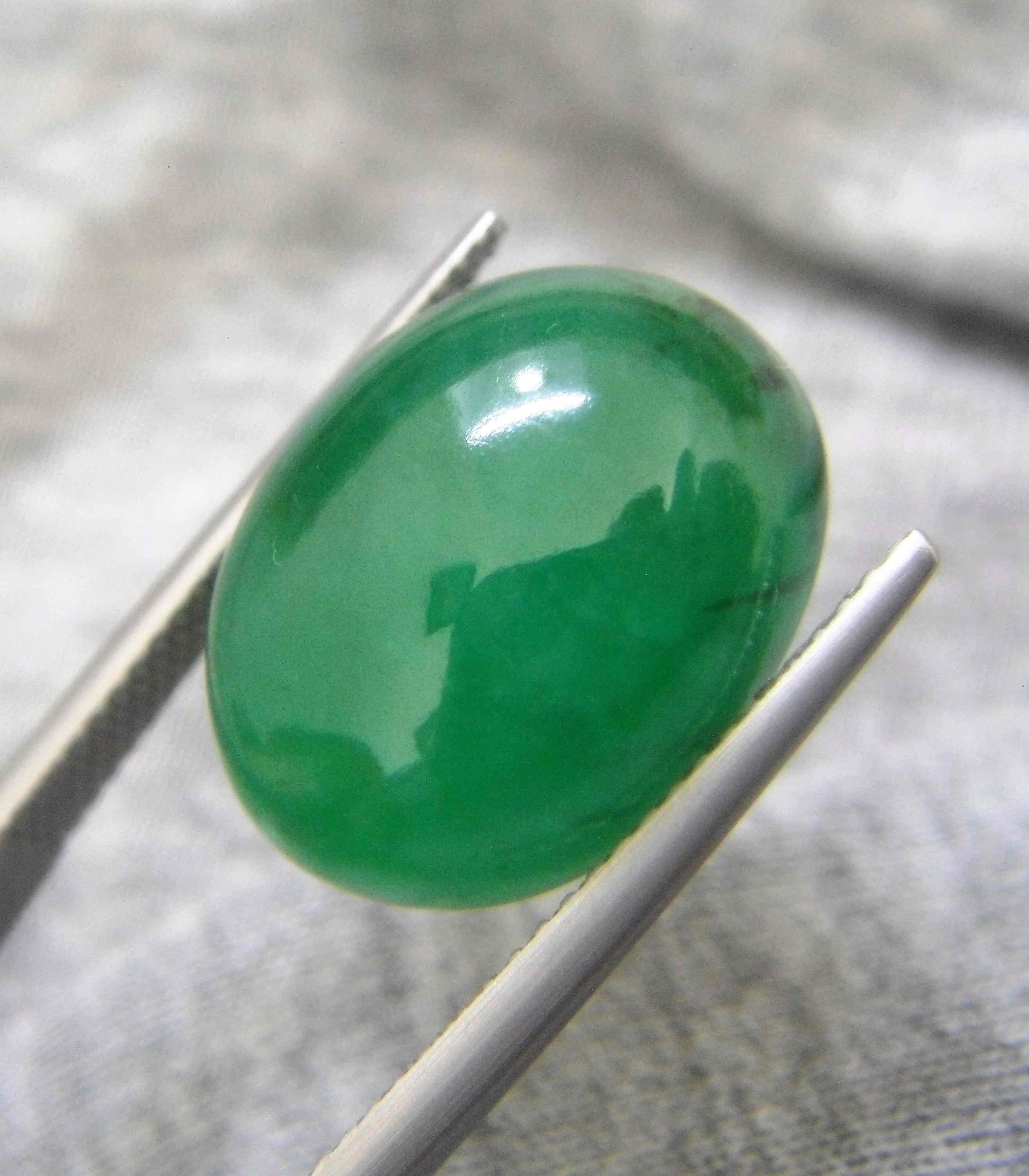 Natural Emerald Cabochon Certified - 12.20 ct (1 of 10)