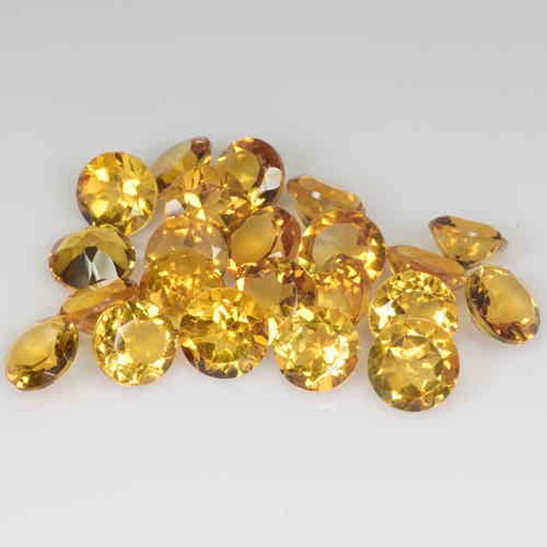 35.80 Cts 50 pcs Natural VVS Top luster Citrine Round (1 of 2)