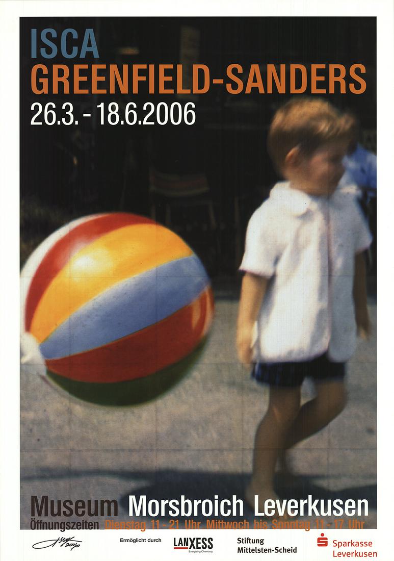 Tommy and the Ball: Isca Greenfield-Sanders: Tommy and the Ball by Isca Greenfield-Sanders, 2006 Signed Offset Lithograph. Paper size is 46.75 x 33 inches, with an image size of 42.5 x 30 inches. The Offset Lithograph is from an unknown edition