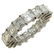 Square Step Cut Diamond Gold Eternity Band Ring Size
