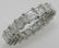 Square Step Cut Diamond Gold Eternity Band Ring Size - 2