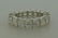 Square Step Cut Diamond Gold Eternity Band Ring Size - 5