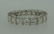 Square Step Cut Diamond Gold Eternity Band Ring Size - 6